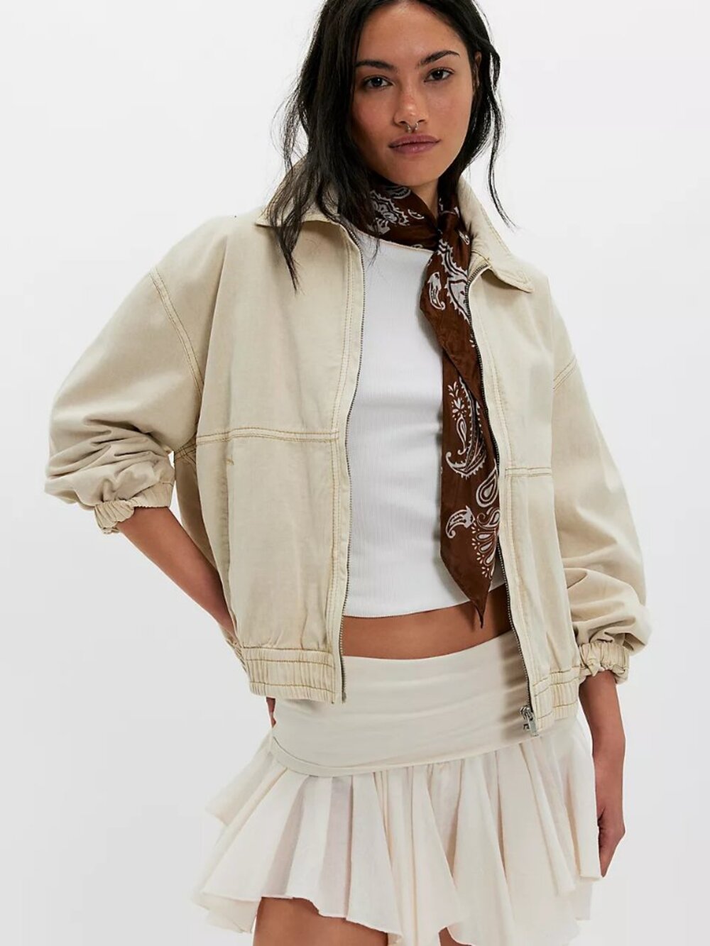 Free People We The Free Birdie Track Jacket XL